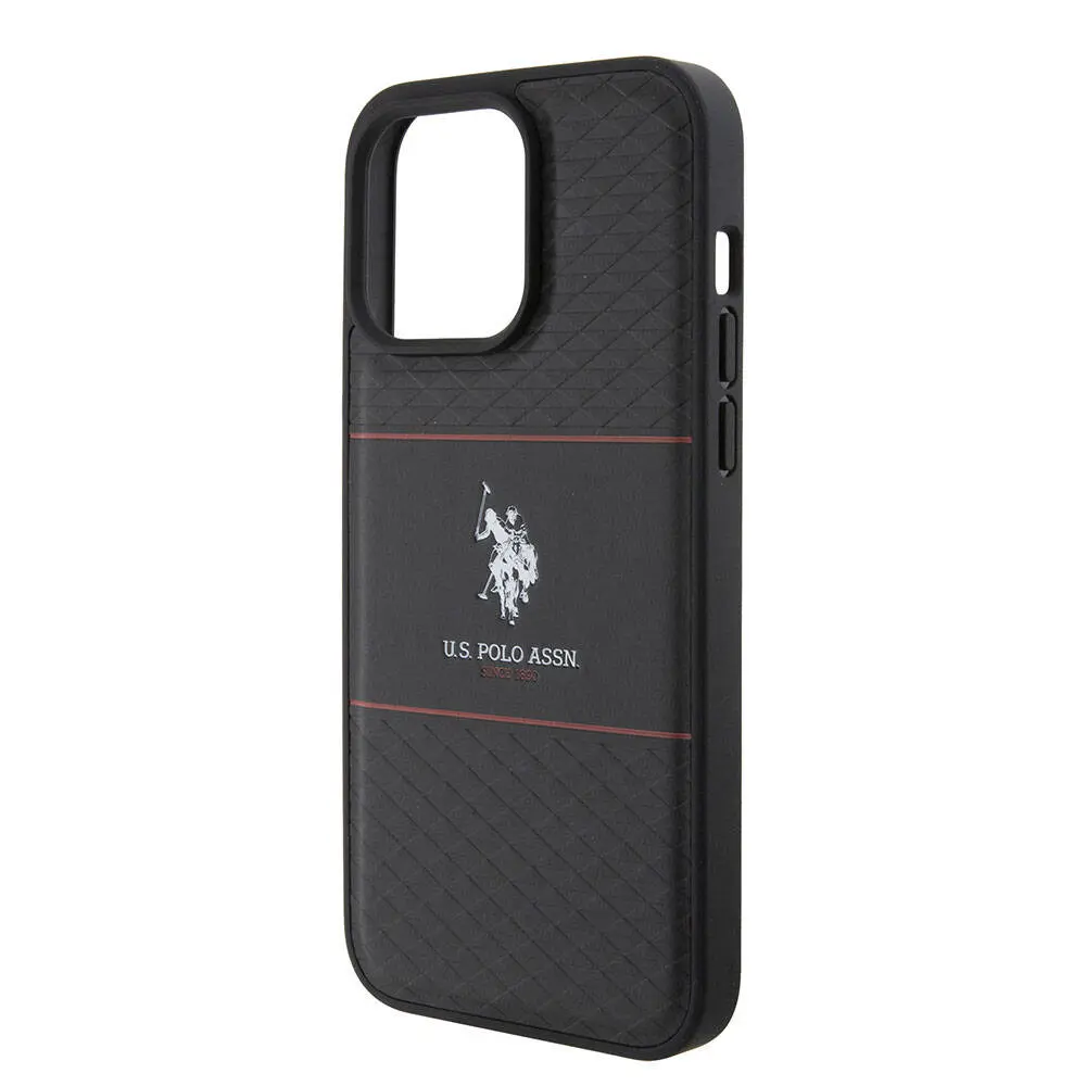 iPhone 15 Pro Max Deri Şeritli Lisanslı Kılıf - U.S. Polo Assn.