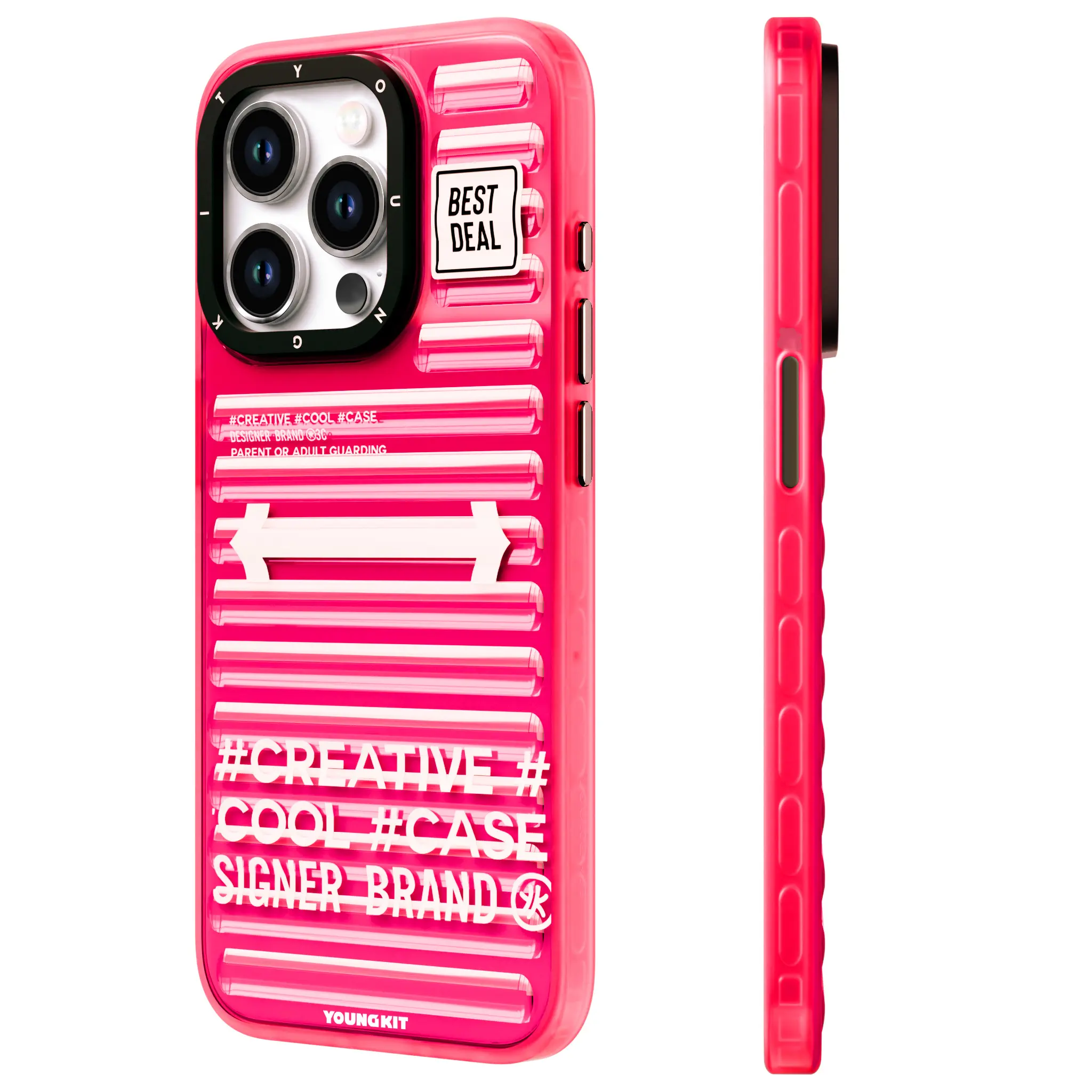 iPhone 15 Pro Max Kılıf YoungKit Luggage FireFly Serisi