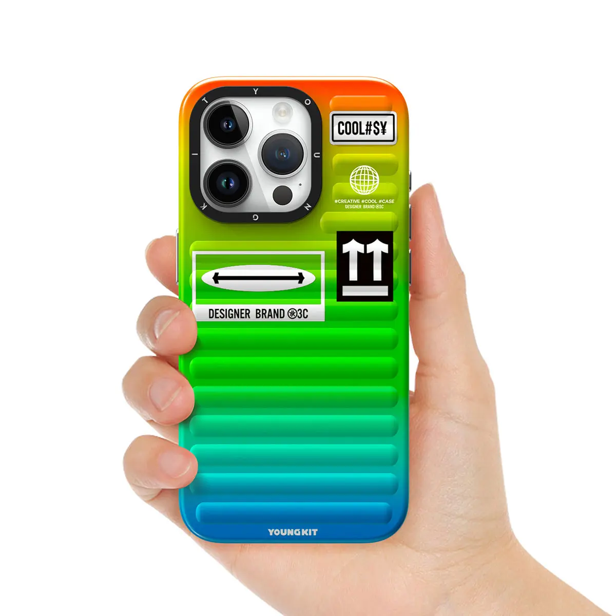 iPhone 15 Pro Max Kılıf, Renk Geçişli Tasarım - YoungKit The Secret Color