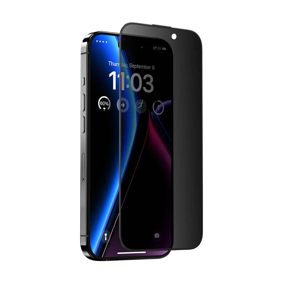 iPhone 15 Pro Max Gizlilik Ekran Koruyucu 10'lu Paket - Benks Privacy Air Shield