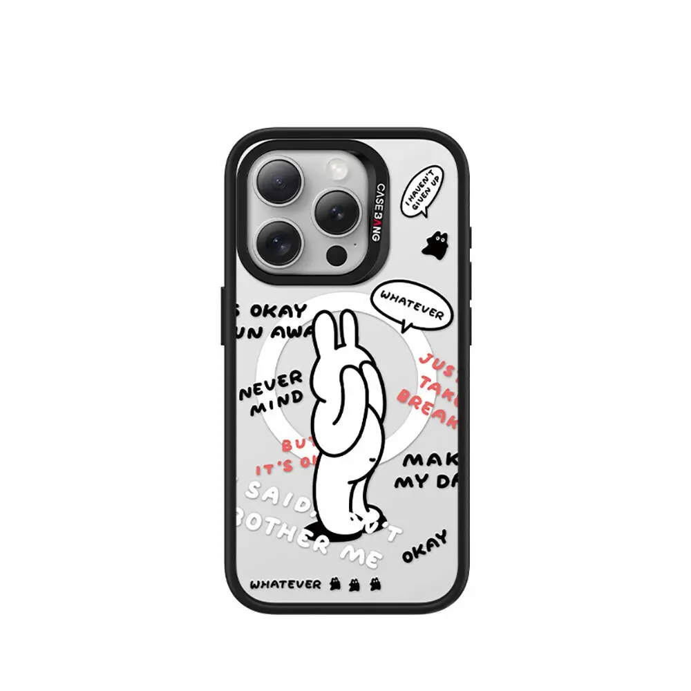 iPhone 15 Pro Max MagSafe Uyumlu Mıknatıslı Arka Panel - Casebang Chill Out