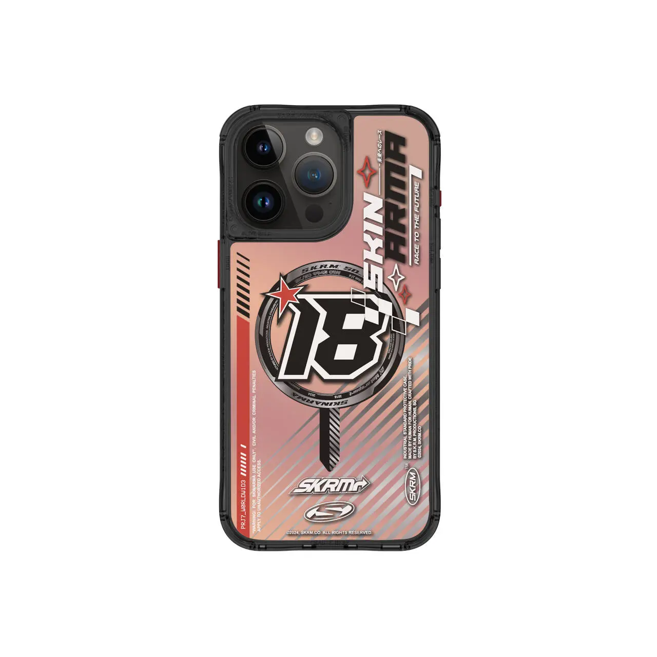 iPhone 15 Pro Max MagSafe Uyumlu Sticker Detaylı Kılıf - Skinarma Drift