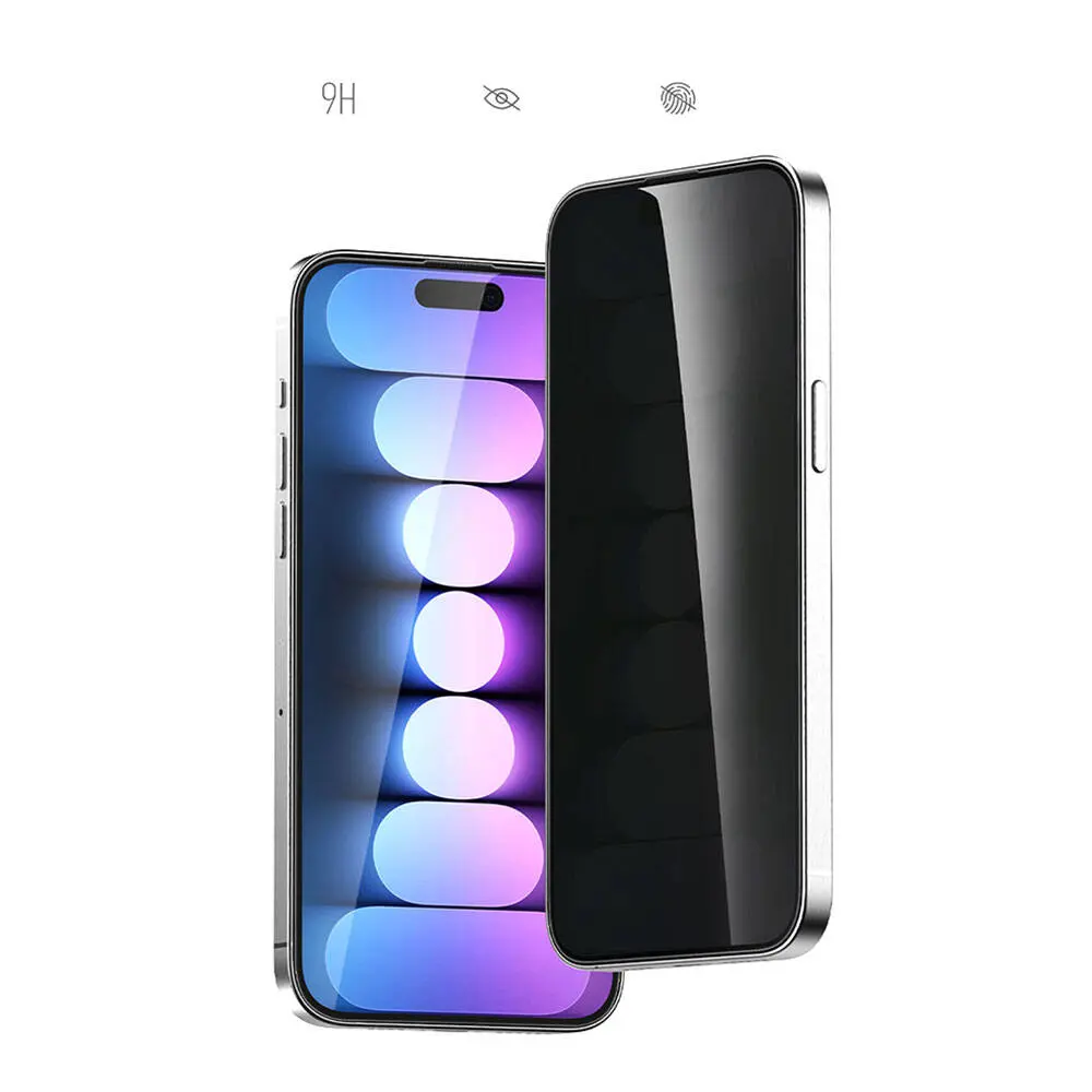 iPhone 15 Pro Max Gizlilik Temperli Cam Ekran Koruyucu - Recci RSP-A19AP