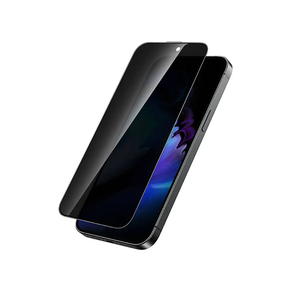 iPhone 15 Pro Max Gizlilik Temperli Cam Ekran Koruyucu - Recci RSP-A19AP