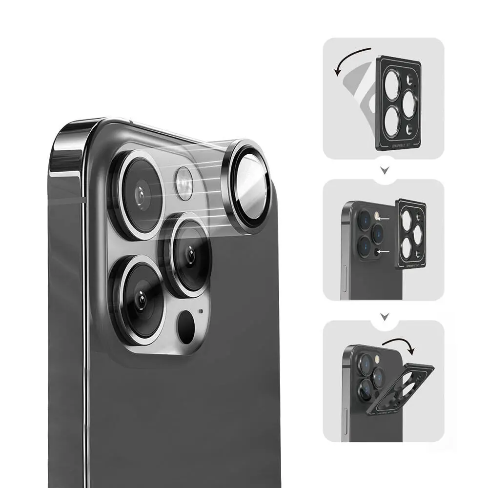 iPhone 15 Pro Max Wiwu Lens Guard Metal Kamera Lens Koruyucu