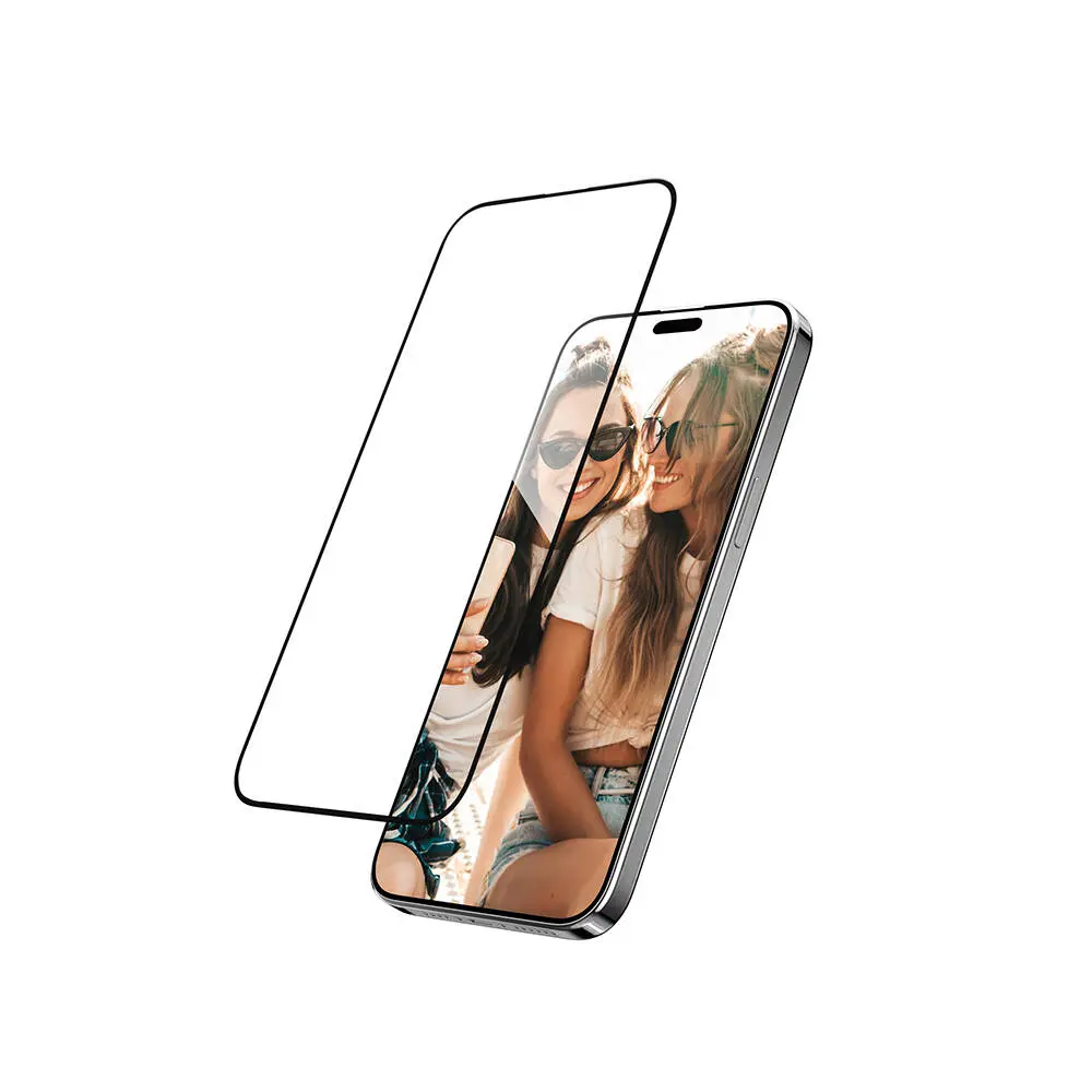 iPhone 15 Pro Temperli Cam Ekran Koruyucu - Switcheasy Glass 9H