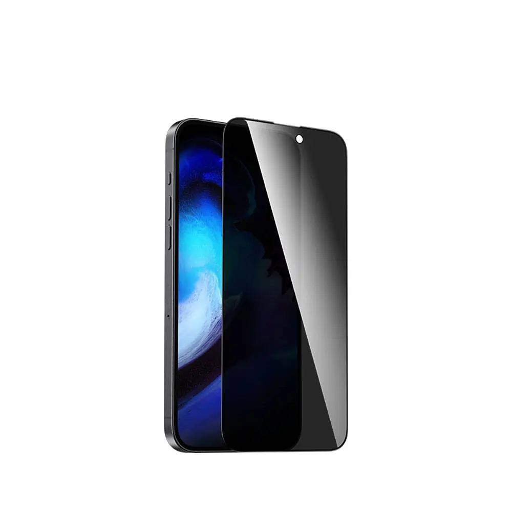 iPhone 15 Pro 3D Gizlilik Temperli Cam Ekran Koruyucu - Recci RSP-A06SP