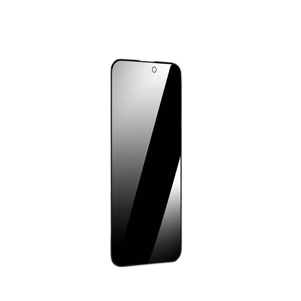 iPhone 15 Pro 3D Gizlilik Temperli Cam Ekran Koruyucu - Recci RSP-A06SP