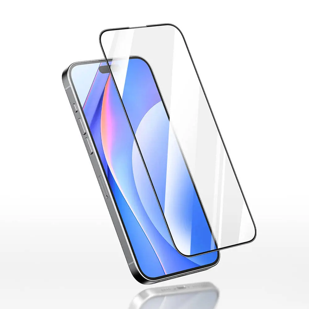 iPhone 15 Pro 3D HD Full Transparan Temperli Cam Ekran Koruyucu - Recci RSP-A02SD