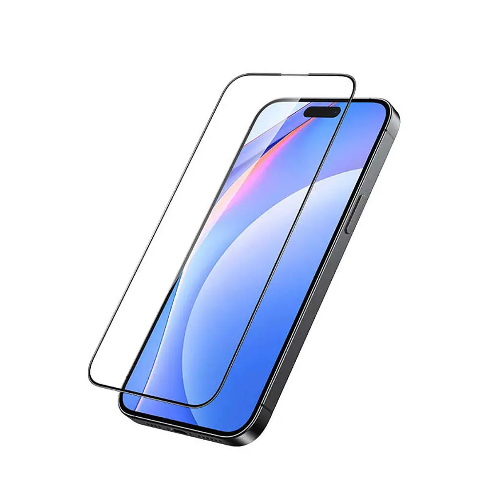 iPhone 15 3D HD Full Transparan Temperli Cam Ekran Koruyucu - Recci RSP-A01SD
