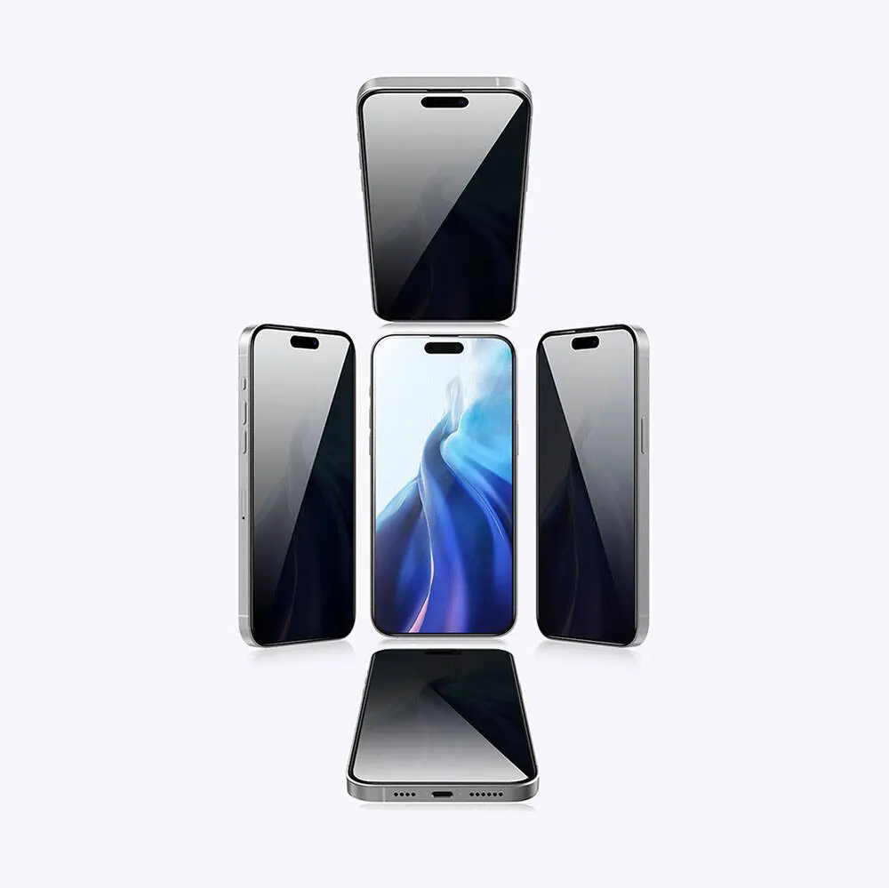 iPhone 15 Gizlilik Filtreli Temperli Cam Ekran Koruyucu - Recci RSP-A05SP