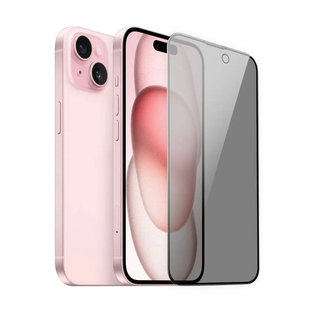 iPhone 15 Gizlilik Filtreli 9H Ekran Koruyucu - Wiwu iPrivacy HD