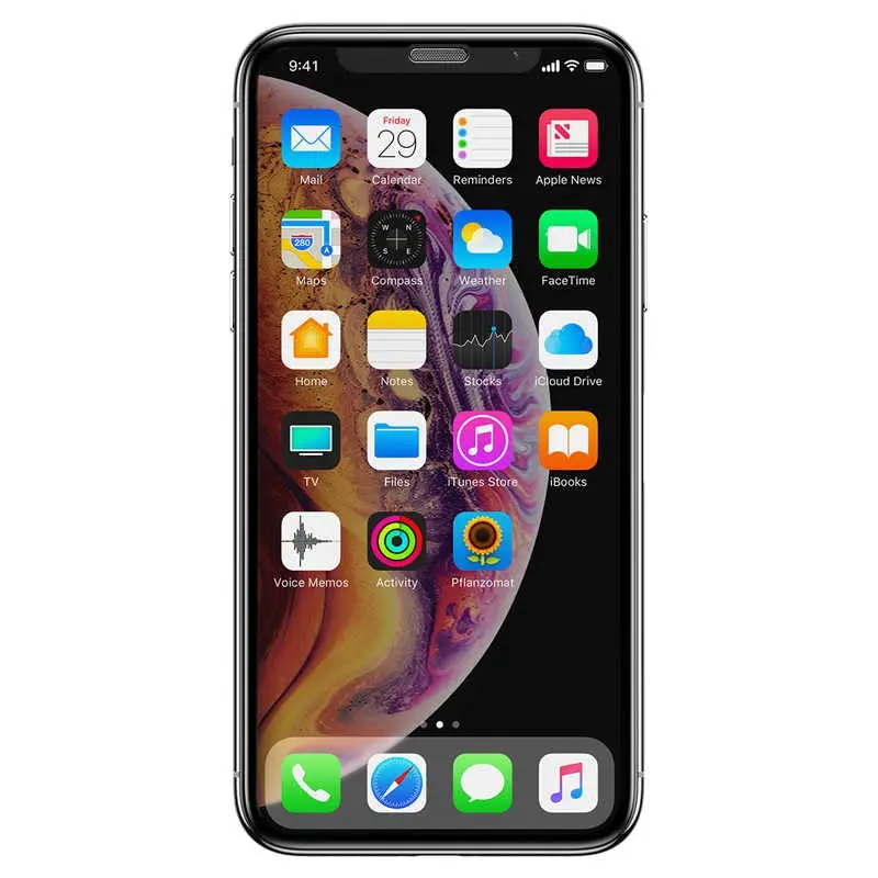 iPhone 15 Hayalet Ekran Koruyucu, Toz Önleyici Temperli Cam - Zore