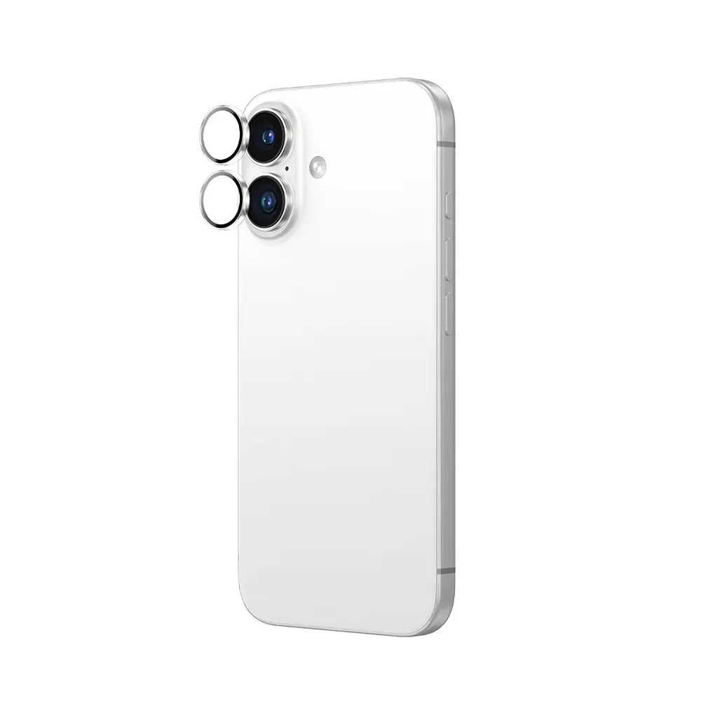 iPhone 16 Safir Kamera Lens Koruyucu, 9H Mohs ve 0,5 mm - Amazingthing HD
