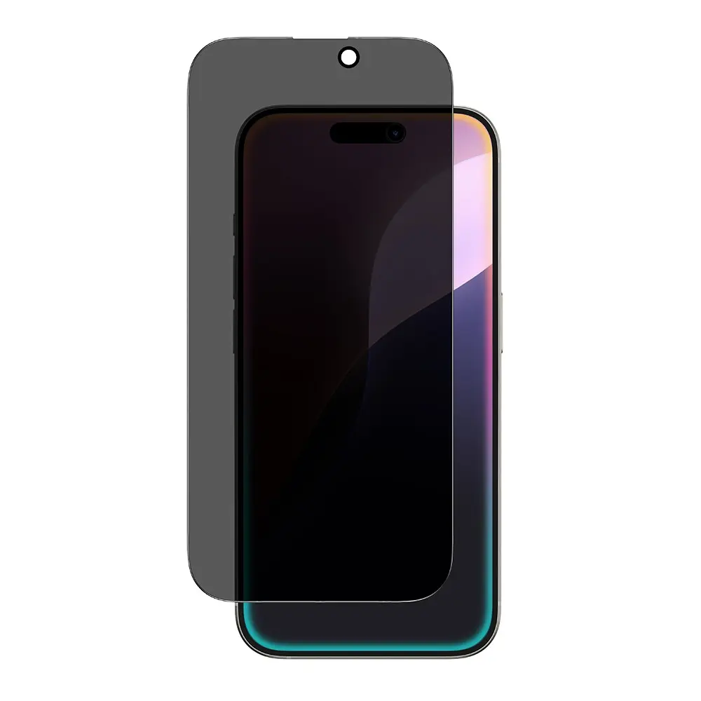 iPhone 16 Gizlilik Filtreli Temperli Cam Ekran Koruyucu - Amazingthing Radix Privacy