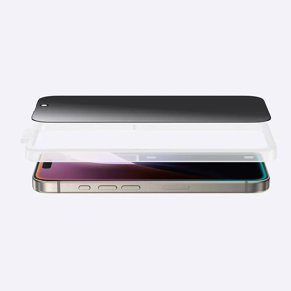 iPhone 16 Gizlilik Filtreli Temperli Cam Ekran Koruyucu - Amazingthing Radix Privacy