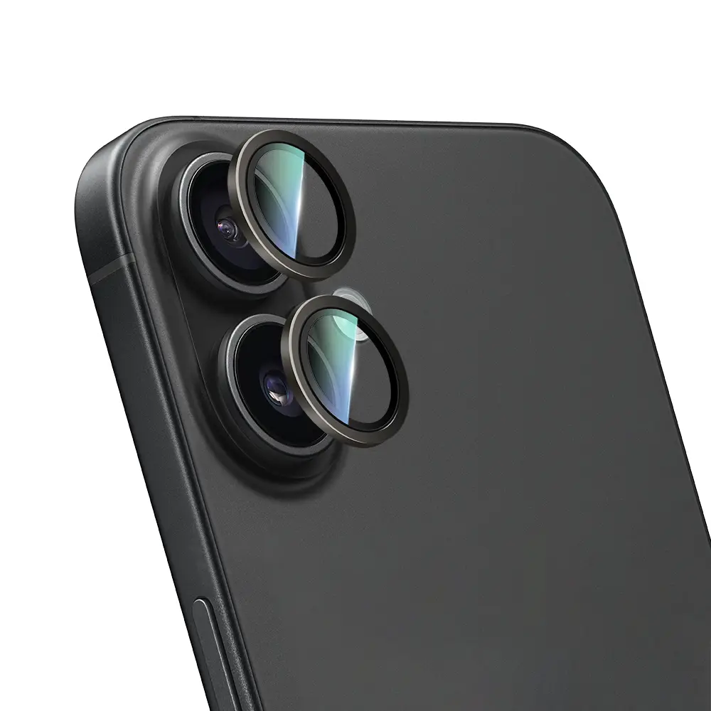 iPhone 16 Alloy Two-Color Serisi Kamera Lens Koruyucu - CaseWorld