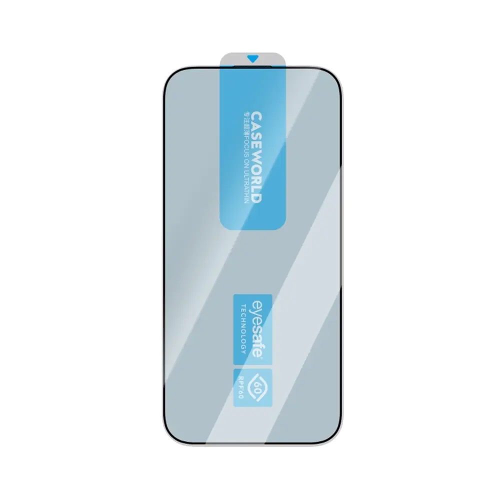 iPhone 16 Eyesafe Teknolojili 2.5D Cam Ekran Koruyucu - CaseWorld EyeGuard