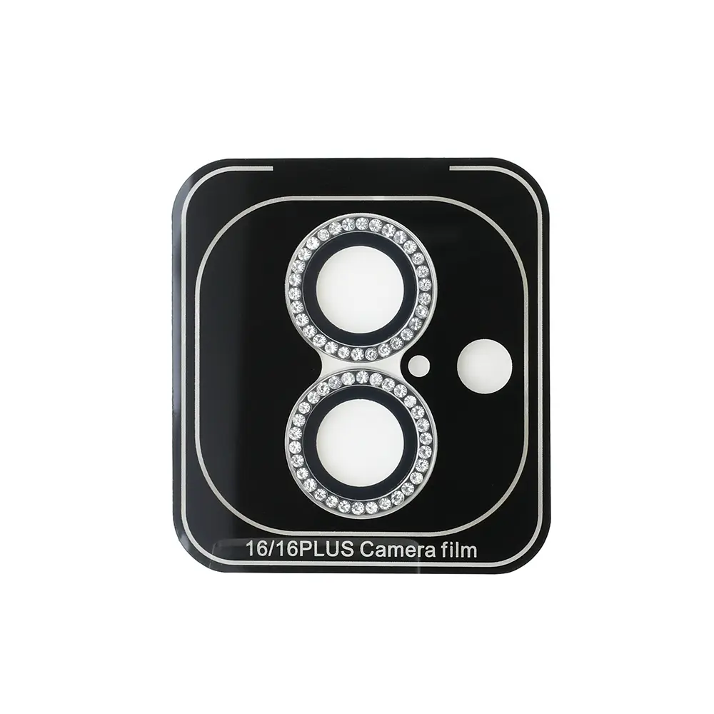 iPhone 16 Uyumlu Ekran ve Lens Koruyucu Seti - Guess Rhinestone