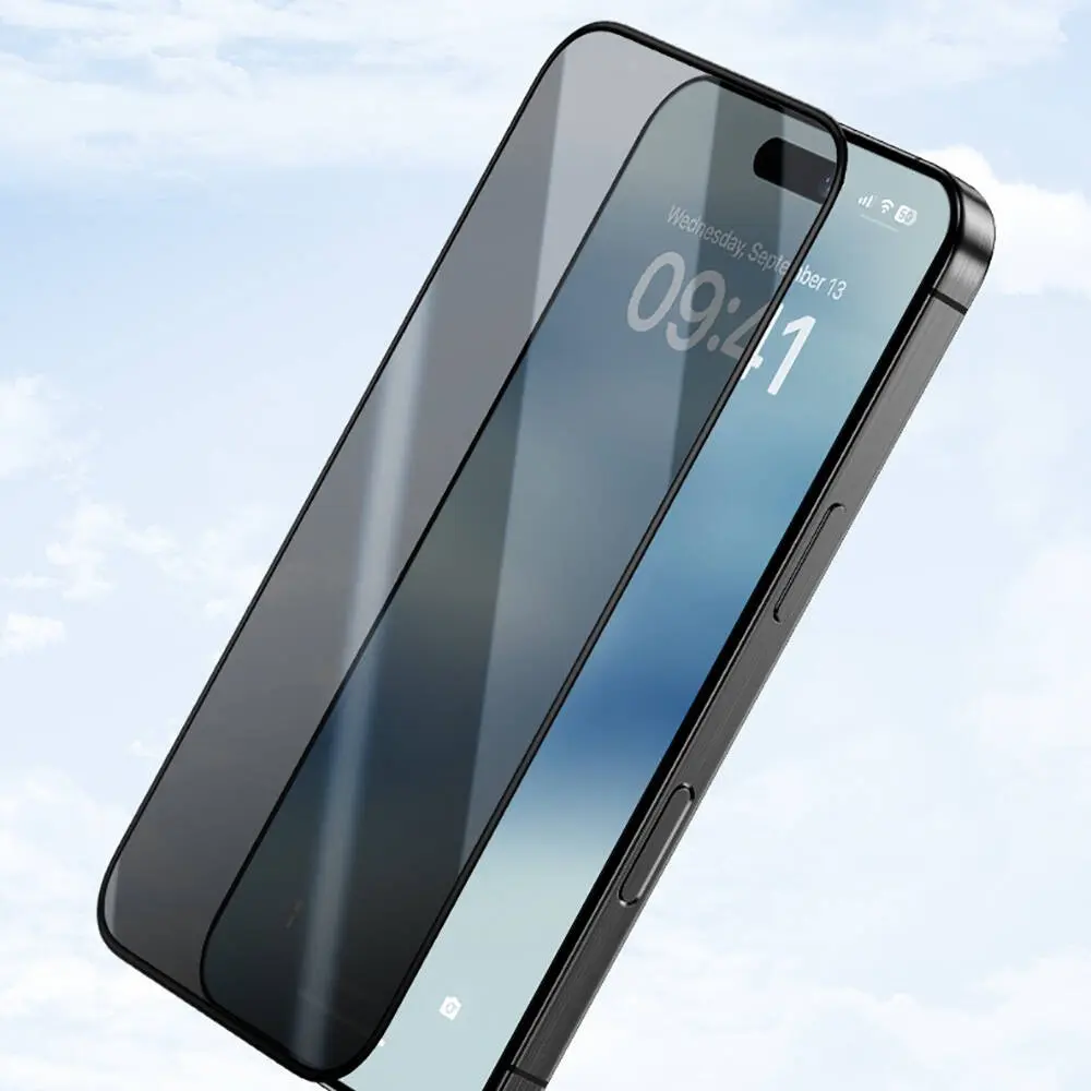 iPhone 16 Gizlilik Filtreli Ekran Koruyucu 0.4 mm - Benks Privacy Air Shield
