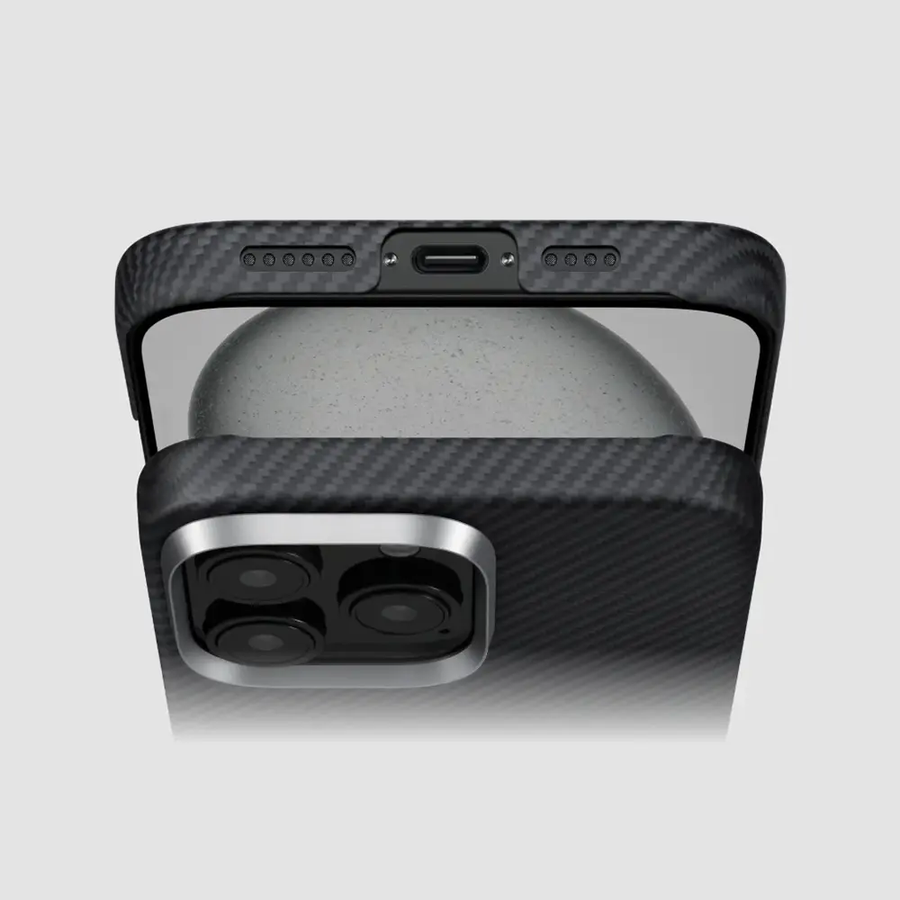 iPhone 16 MagSafe Uyumlu Aramid Fiber Kılıf - Pitaka Ultra-Slim Classic