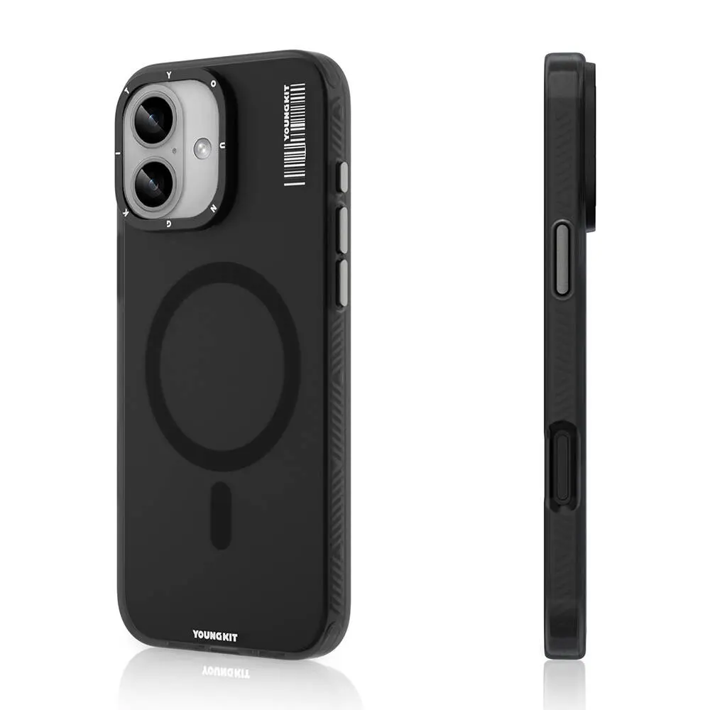 iPhone 16 MagSafe Uyumlu Şeffaf Kılıf - Youngkit Hidden Sand