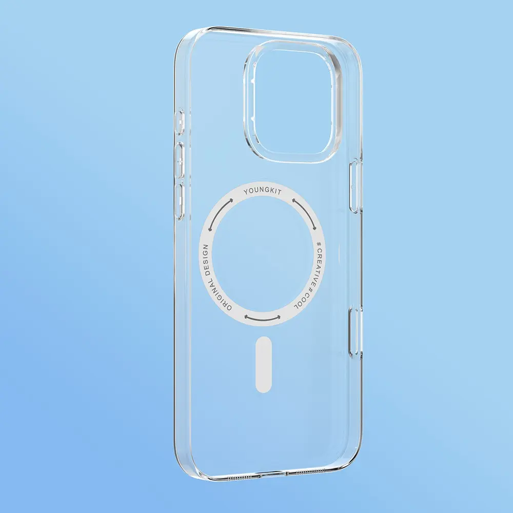 iPhone 16 MagSafe Uyumlu Şeffaf Kılıf - Youngkit Ice Serisi
