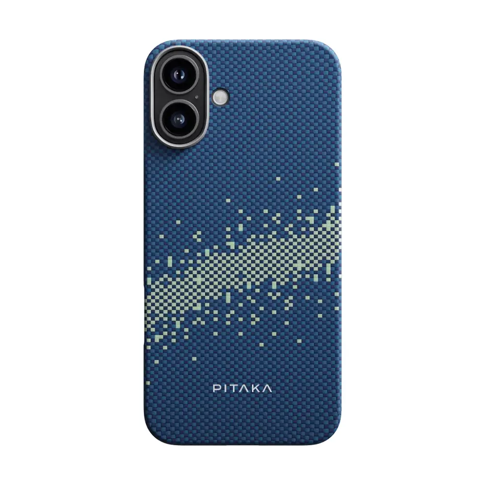 iPhone 16 MagSafe Uyumlu Aramid Fiber Kılıf - Pitaka Tactile Woven Starpeak