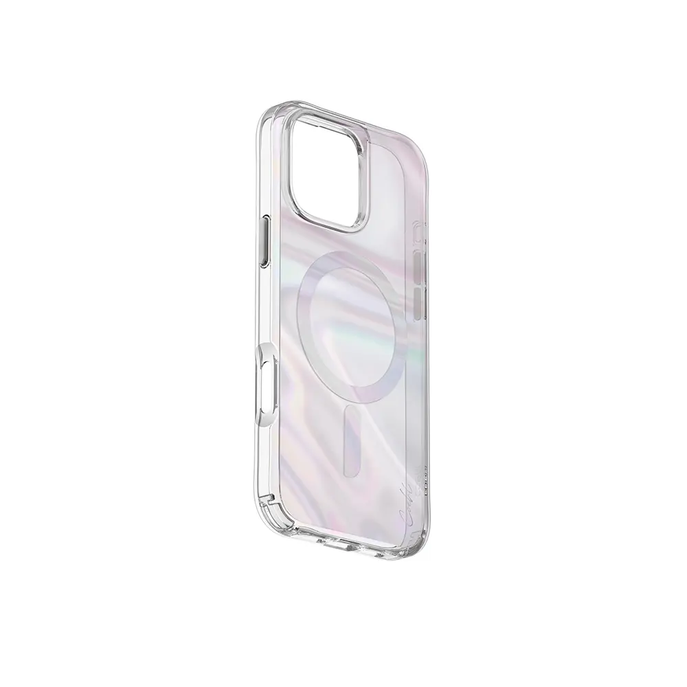 iPhone 16 MagSafe Uyumlu Holografik Şeffaf Kılıf - Coehl Savon