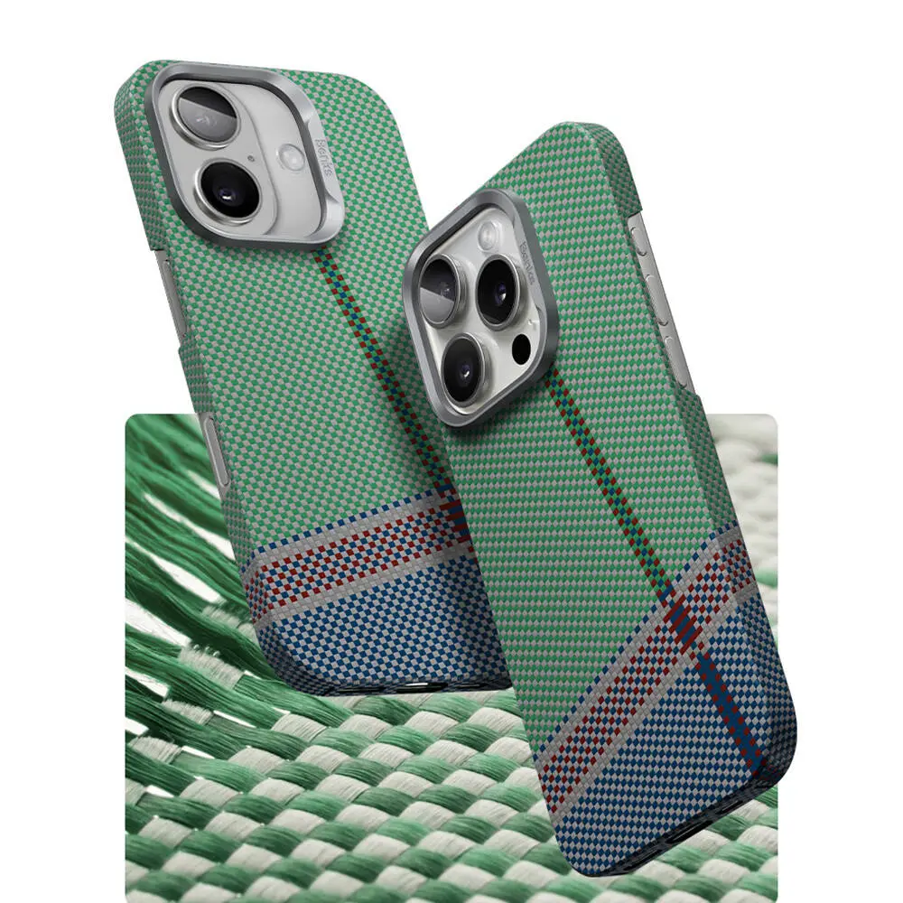 iPhone 16 MagSafe Uyumlu Kevlar Kılıf - Benks Passion Green ArmorAir