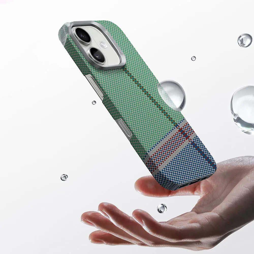 iPhone 16 MagSafe Uyumlu Kevlar Kılıf - Benks Passion Green ArmorAir