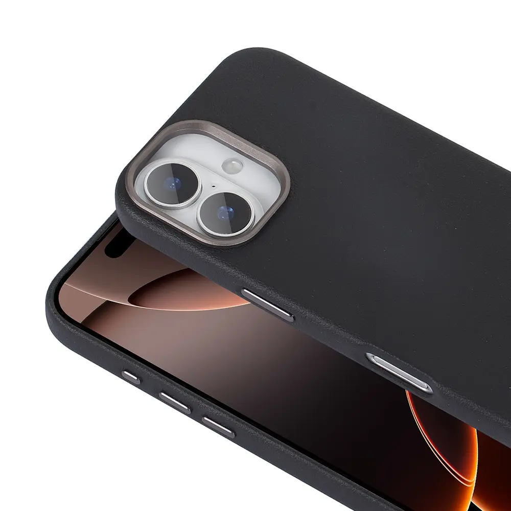 iPhone 16 MagSafe Uyumlu PU Deri Kılıf - Zore Adora