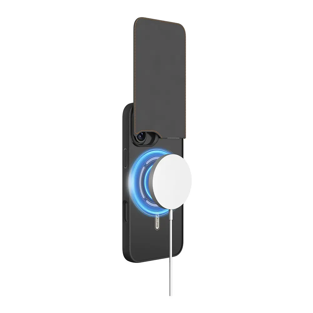 iPhone 16 MagSafe Uyumlu Kartlıklı Standlı Kılıf - Raptic Slim Wallet