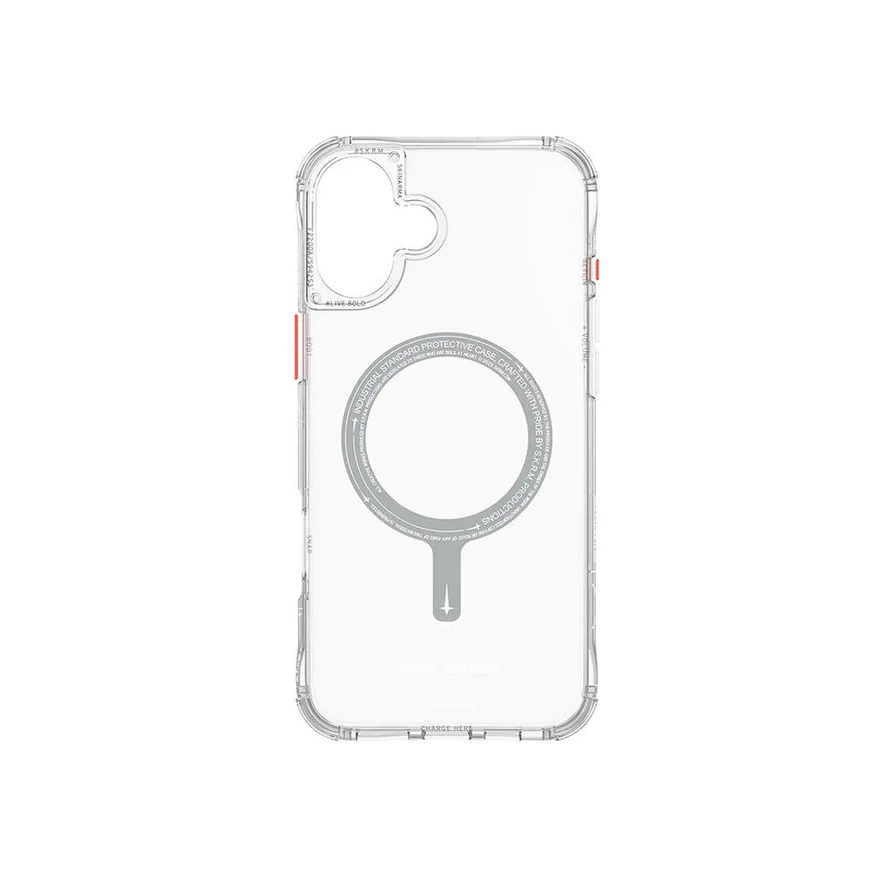 iPhone 16 MagSafe Uyumlu Şeffaf Kılıf - Skinarma Saido