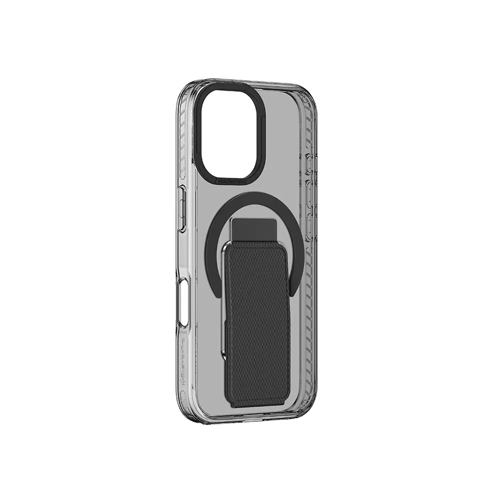 iPhone 16 MagSafe Uyumlu Standlı Şeffaf Kılıf - Amazingthing Titan Pro Plus