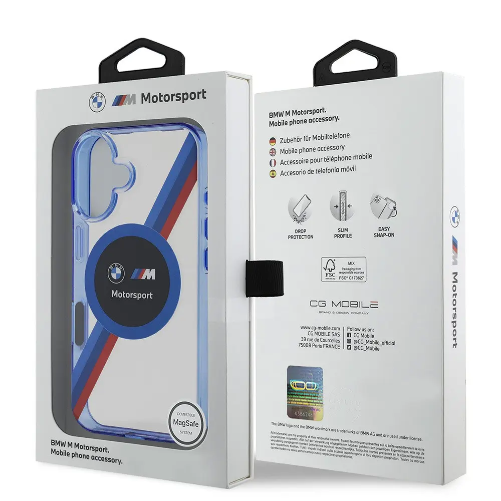 iPhone 16 MagSafe Uyumlu Şeffaf Kılıf - BMW Motorsport Circle