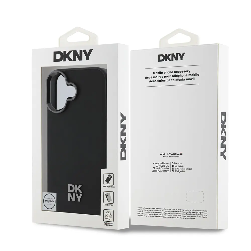 iPhone 16 MagSafe Uyumlu PU Deri Kılıf - DKNY