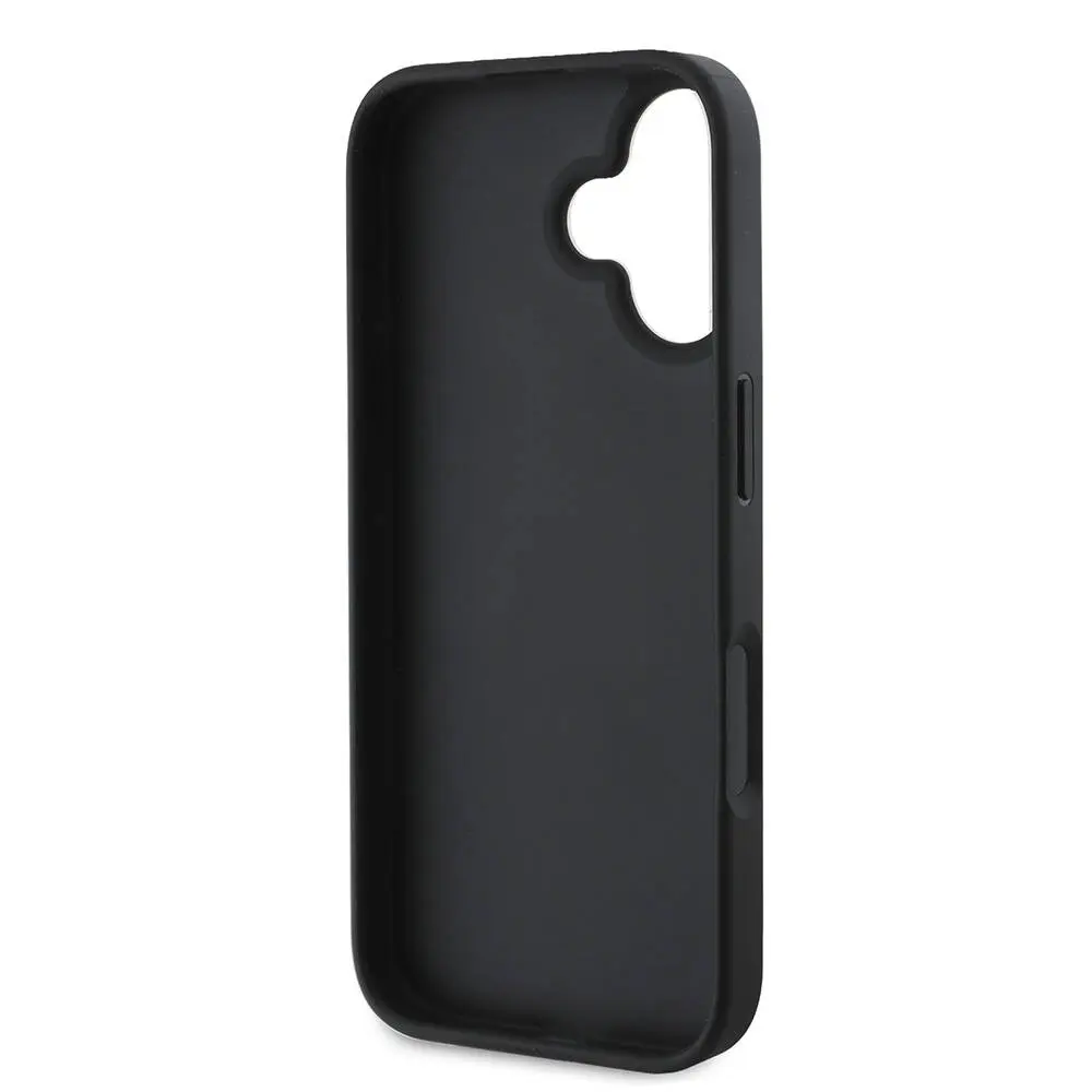 iPhone 16 Uyumlu Glitter Kılıf, Büyük Metal Logolu - Guess 4G