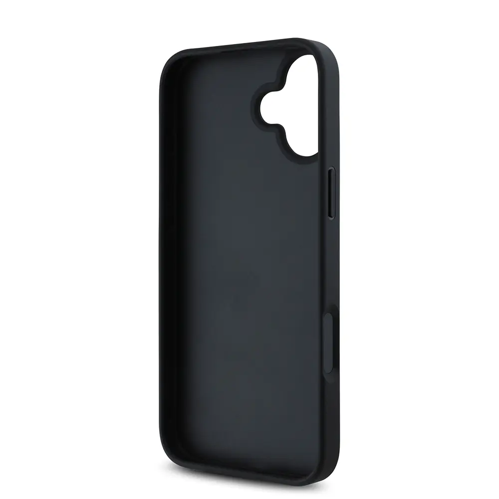 iPhone 16 Gül Baskılı Büyük Metal Logo Kılıf - Guess
