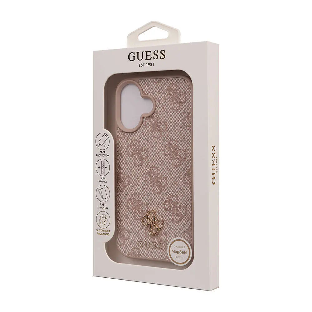 iPhone 16 MagSafe Uyumlu Lisanslı Kılıf - Guess Small 4G Classic