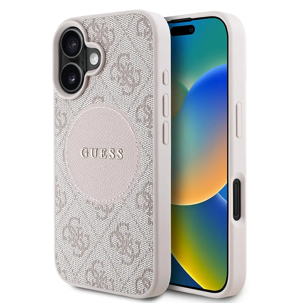 iPhone 16 MagSafe Uyumlu Kılıf - Guess Circle Classic