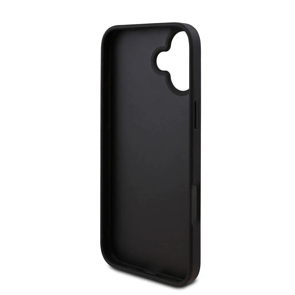 iPhone 16 PU Deri 4G Desenli Üçgen Logolu Kılıf - Guess