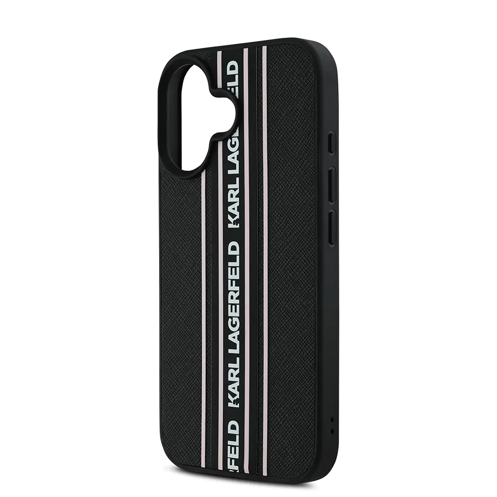 iPhone 16 Askılı Saffiano Kılıf - Karl Lagerfeld Athleisure