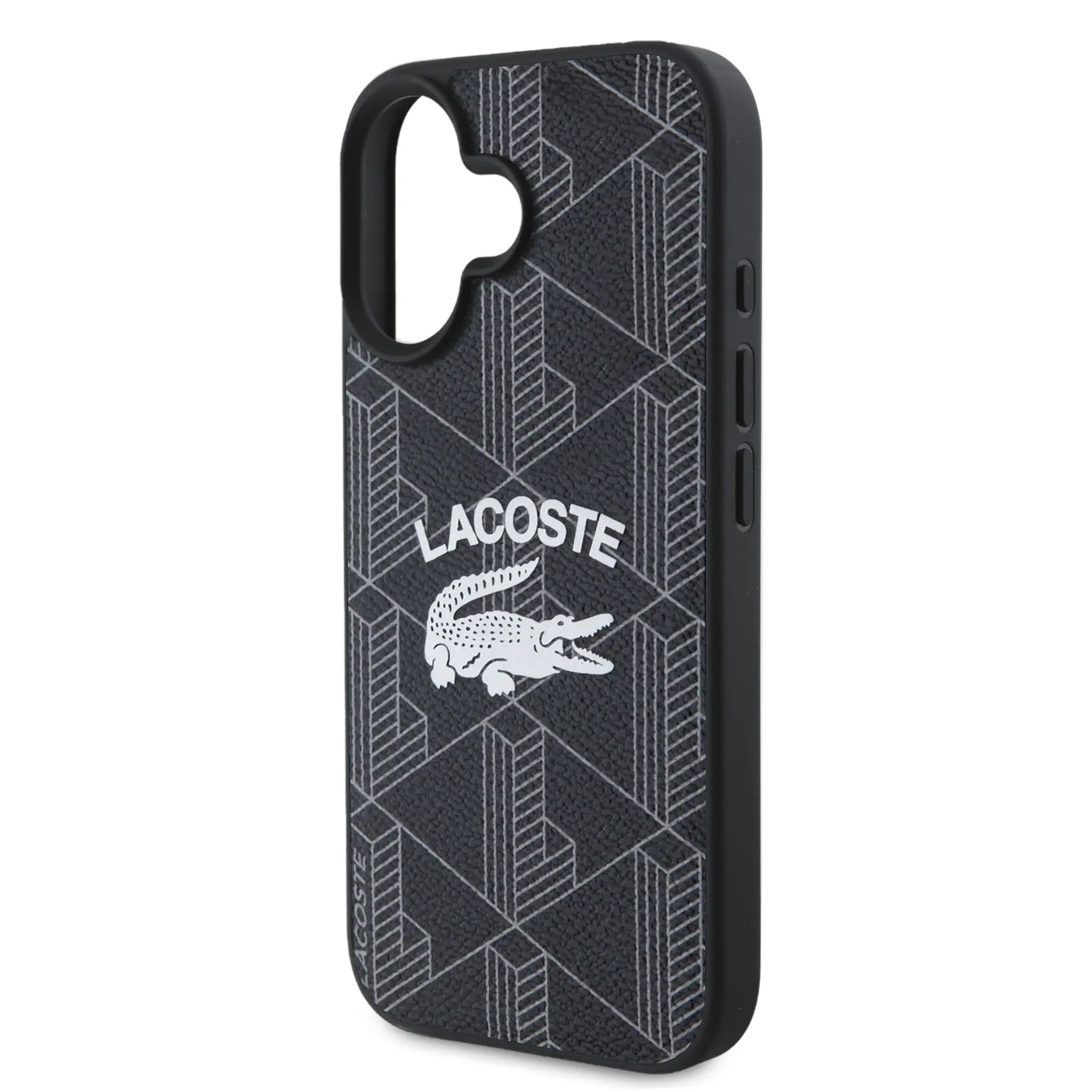 iPhone 16 MagSafe Uyumlu Lacoste Lisanslı Kılıf - Mono Vintage Logo