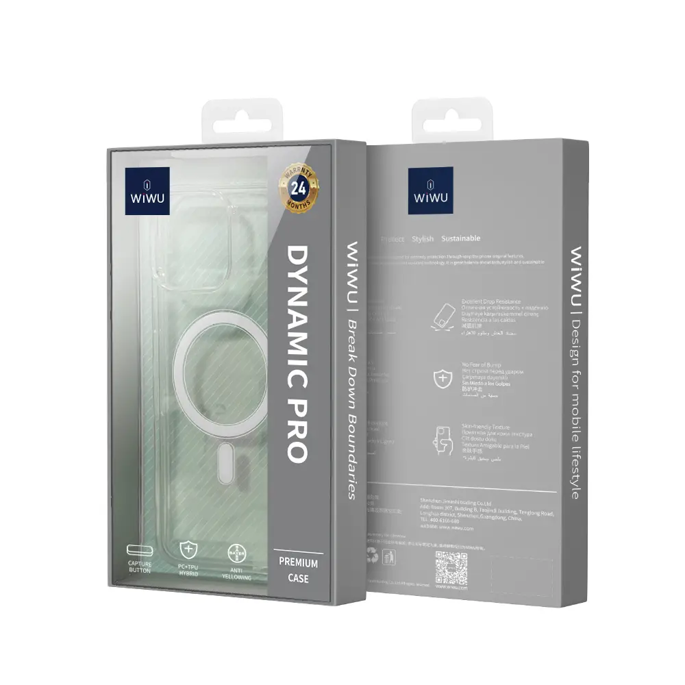 iPhone 16 Manyetik Şeffaf Sert PC Kılıf - Wiwu Magnetic Crystal