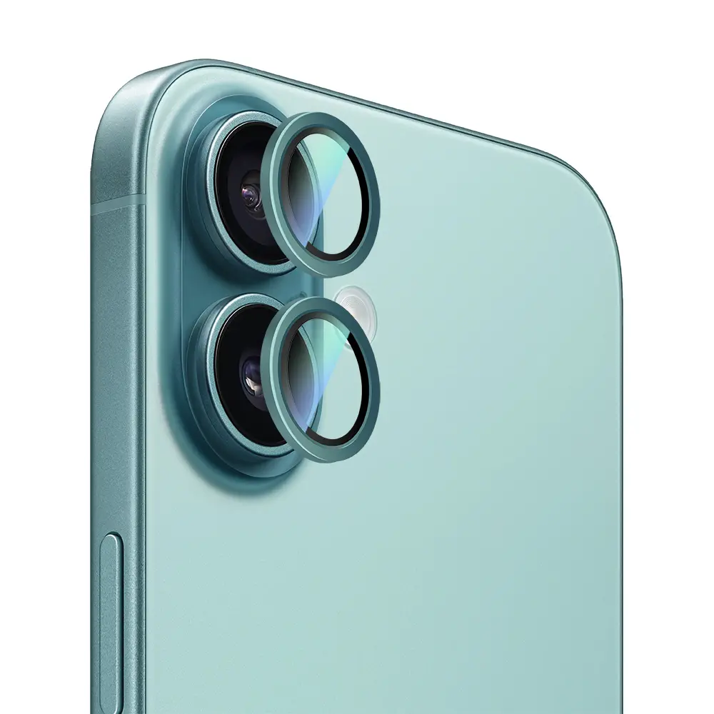 iPhone 16 Plus Kamera Lens Koruyucu, Oleofobik ve Yansıma Önleyici - CaseWorld Alloy