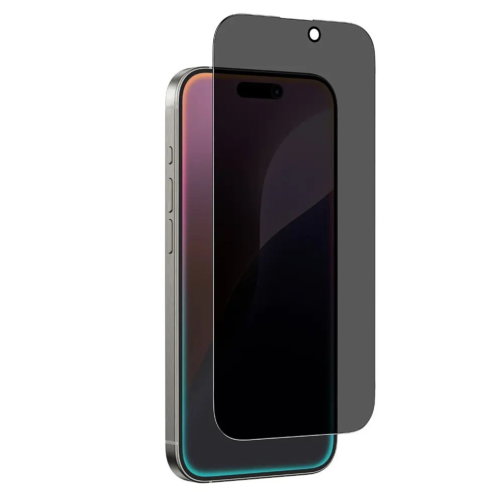 iPhone 16 Plus Gizlilik Filtreli Temperli Cam Ekran Koruyucu - Amazingthing Radix Privacy