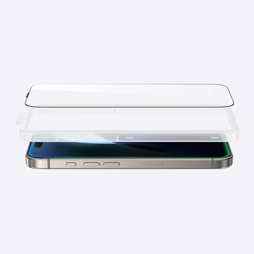 iPhone 16 Plus Parmak İzi Bırakmayan Temperli Cam Ekran Koruyucu - Amazingthing Titan