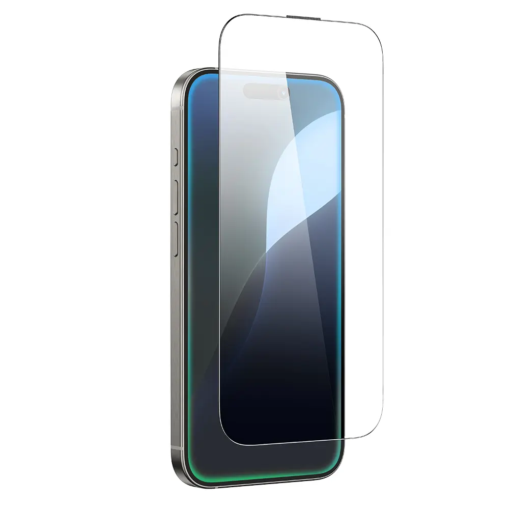 iPhone 16 Plus Parmak İzi Bırakmayan Temperli Cam Ekran Koruyucu - Amazingthing Titan