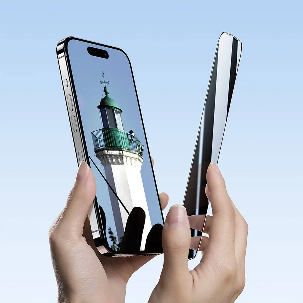 iPhone 16 Plus Gizlilik Ekran Koruyucu - Benks Ultra Shield 0.4 mm